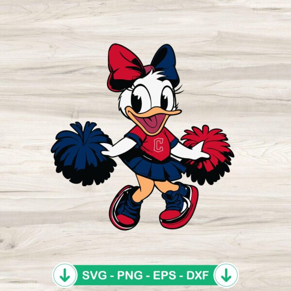 Cleveland Guardians Daisy Duck SVG file for Cricut and cutting machines