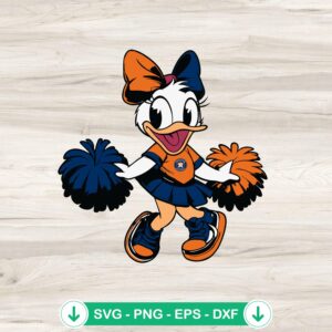 Houston Astros Daisy Duck Cheerleader SVG file for Cricut