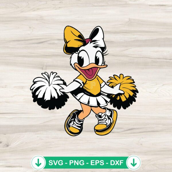 Daisy Duck Pittsburgh Pirates baseball svg file for cutting machines