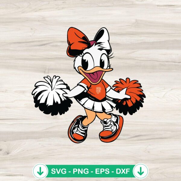 Daisy Duck San Francisco Giants SVG file for Cricut
