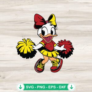 Daisy Duck baseball SVG file for Cricut cut files