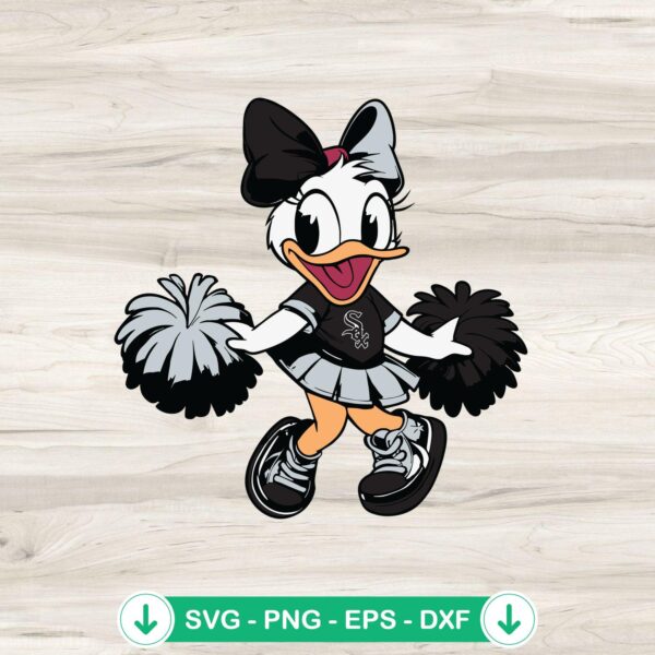Daisy Duck Chicago White Sox Baseball SVG file for cutting