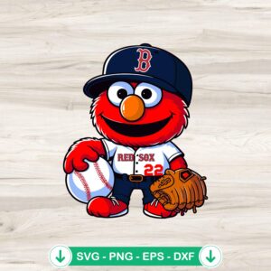 Boston Red Sox Sesame Street SVG file, Cricut SVG cutting file