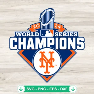 New York Mets 2024 World Series Champions SVG file, cricut svg cutting file