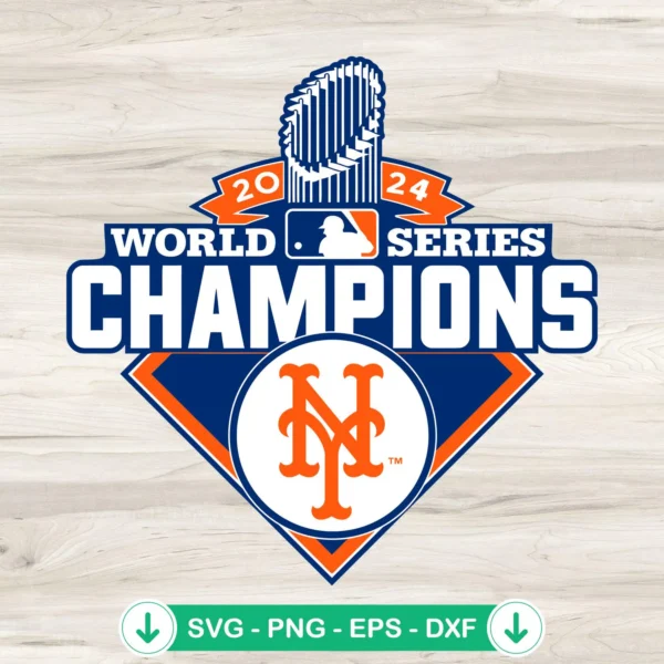 New York Mets 2024 World Series Champions SVG file, cricut svg cutting file