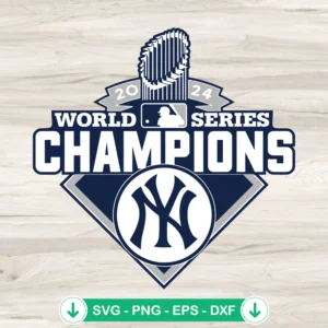 New York Yankees 2024 World Series SVG file for cricut cutting