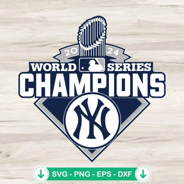 New York Yankees 2024 World Series SVG file for cricut cutting