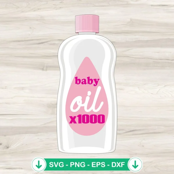 Funny Diddy Baby Oil 1000 SVG file for cutting machines