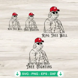 Ben Franklin Philadelphia Phillies SVG file, cricut svg, cutting file