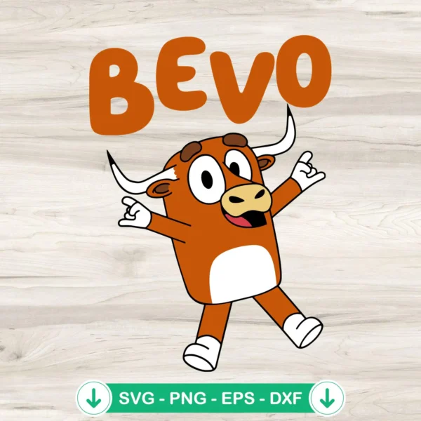 Bevo Longhorn Bull SVG file for Cricut cutting machine
