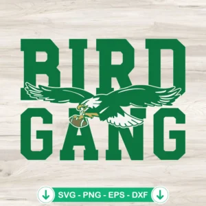 Bird Gang Philadelphia Eagles svg file for Cricut cutting