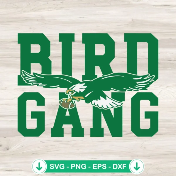 Bird Gang Philadelphia Eagles svg file for Cricut cutting