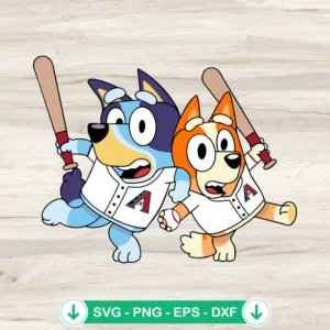 Arizona Diamondbacks SVG file for Cricut; Bluey Bingo cutting file