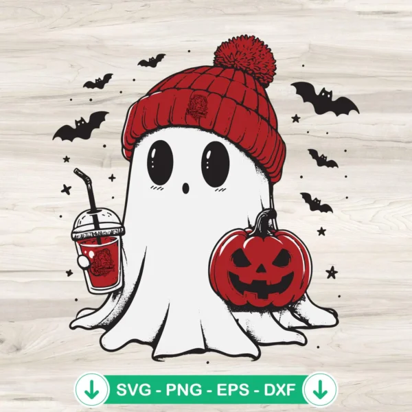 Boo Ghost Gryffindor Hogwarts House SVG file for cutting machine