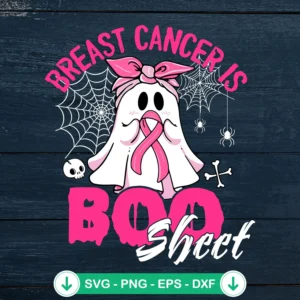 Breast Cancer Is Boo Sheet svg file for Cricut cutting machine