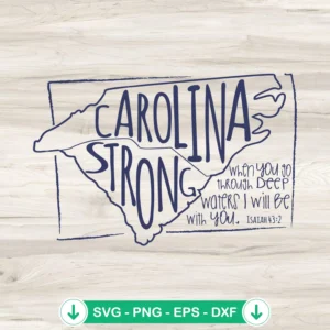 Carolina Strong SVG file for cutting machines, cricut svg, cutting file