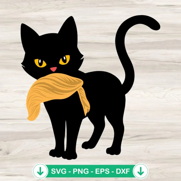 Cat With Trump Hairs svg file for Cricut cutting machine