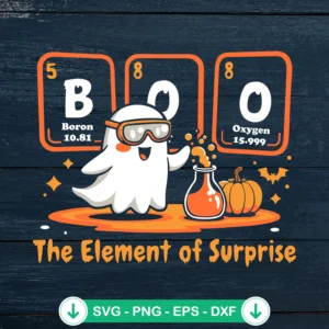 Chemistry Boo Halloween SVG file for Cricut, cutting file