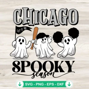 Chicago White Sox spooky season SVG file for cutting machine