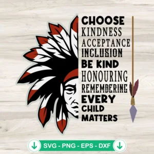 Choose Kindness Acceptance SVG file for cricut cutting