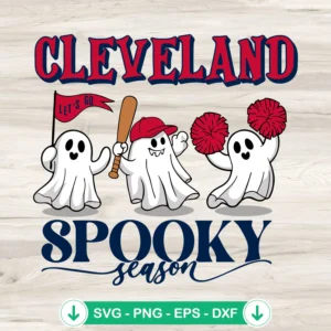 Cleveland Guardians spooky season svg file for Cricut crafts