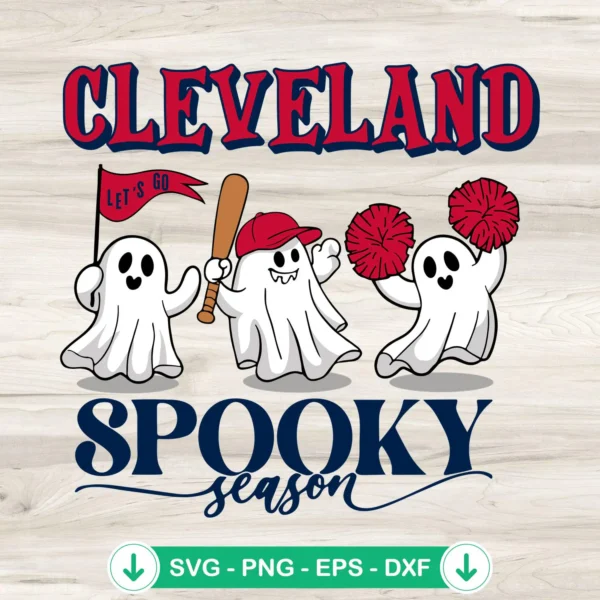 Cleveland Guardians spooky season svg file for Cricut crafts
