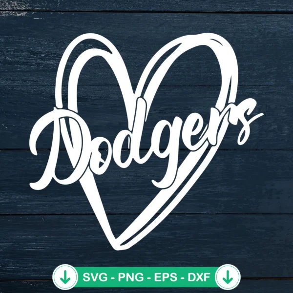 Los Angeles Dodgers SVG file, cricut svg cut file