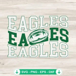Eagles Football SVG file for Cricut cutting machine