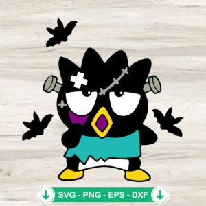 Frankenstein Badtz Maru Halloween SVG file for cutting machines