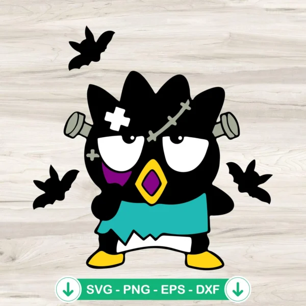 Frankenstein Badtz Maru Halloween SVG file for cutting machines
