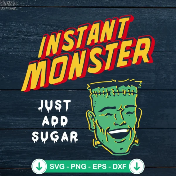 Funny Frankenstein SVG file for Halloween cutting projects
