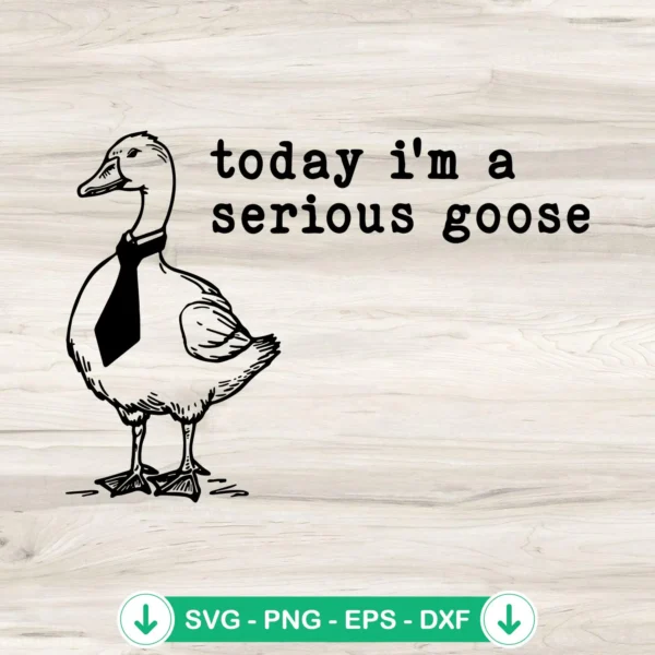 Funny Goose Meme SVG file for cricut and cutting machines