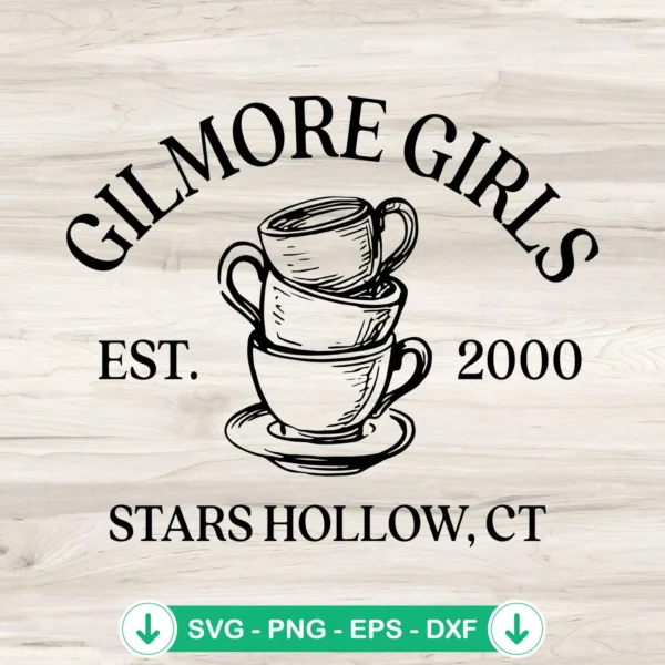 Gilmore Girls Stars Hollow svg file for cricut cutting