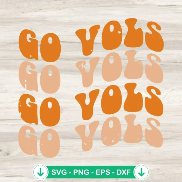 Go Vols SVG file for Cricut, football cutting file
