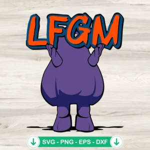 Grimace LFGM SVG file for Cricut and cutting machines