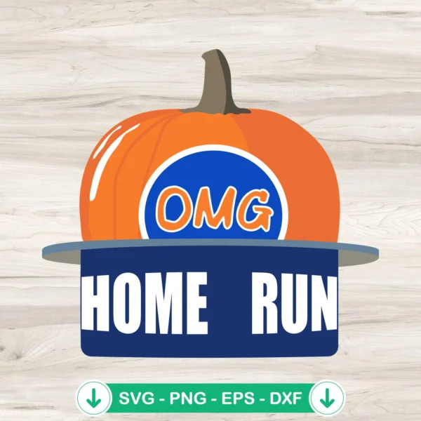 New York Mets Pumpkin OMG SVG file for cutting machines