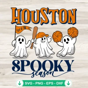 Houston Astros spooky season svg file for cutting machine