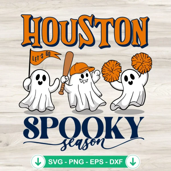 Houston Astros spooky season svg file for cutting machine