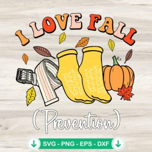 I-Love-Fall-Prevention-SVGjpg.webp I Love Fall Prevention SVG file for Cricut and cutting projects