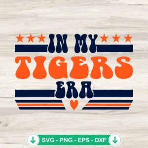 In My Tigers Era SVG file for Detroit Tigers baseball, cricut svg, cutting file