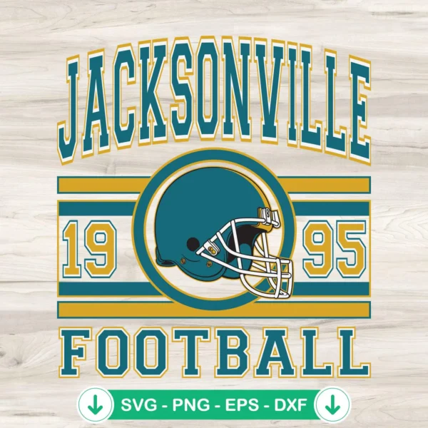 Jacksonville Jaguars football SVG file for Cricut cutting