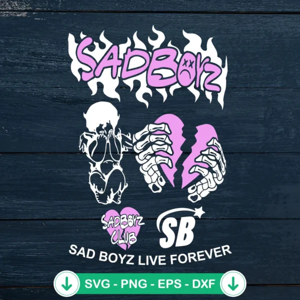 Junior H Sad Boyz SVG file for cricut cutting machine