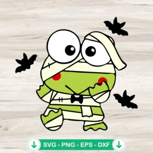 Keroppi Mummy Halloween SVG file for Cricut cut files