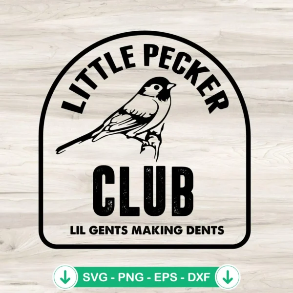 Little Pecker Club svg file, cricut svg cut file for DIY