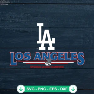 Los Angeles 2024 National League Champions svg file for cutting