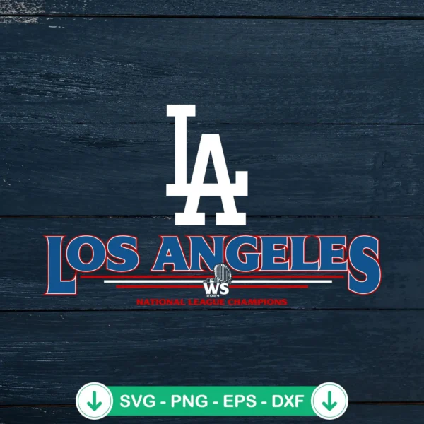 Los Angeles 2024 National League Champions svg file for cutting