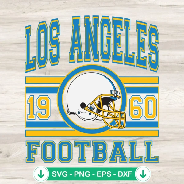 Los Angeles Chargers football svg file, cricut svg cut file