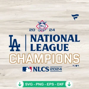 Los Angeles Dodgers 2024 SVG file for cutting machine