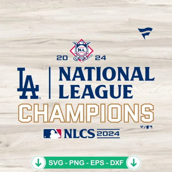 Los Angeles Dodgers 2024 SVG file for cutting machine