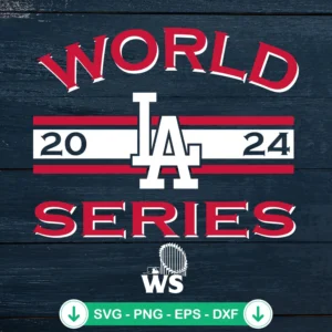 Los Angeles Dodgers 2024 SVG file for Cricut cut files